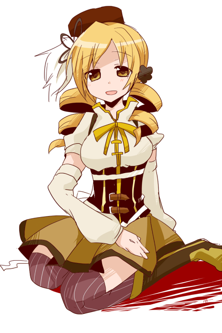 tomoe mami (mahou shoujo madoka magica) drawn by araragi_ayune