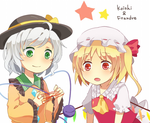 flandre scarlet and komeiji koishi (touhou) drawn by ame_(mohea)