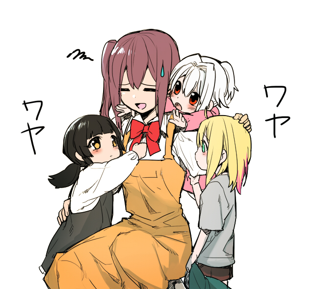yohane bonaventura, theodor bachstein, asai miki, and shiokari monaka (original) drawn by erubo
