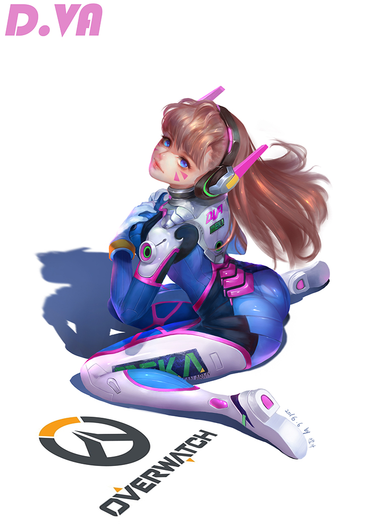 d.va (overwatch and 1 more) drawn by chen_lu