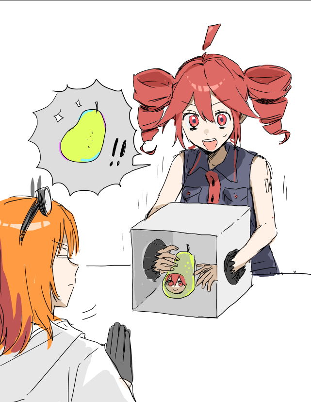 kasane teto, adachi rei, and pearto (utau and 1 more) drawn by iwashi_(wawaisi_iwasi)