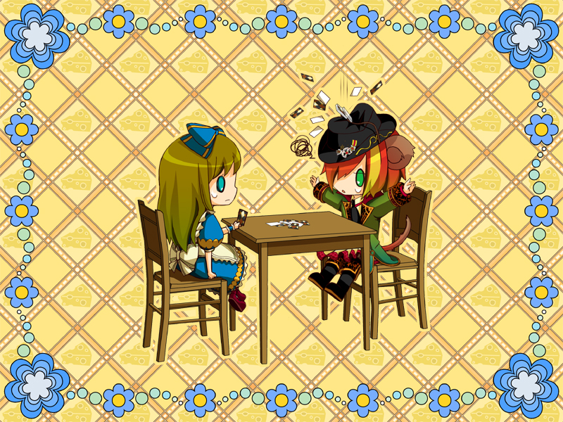 alice liddell and pierce villiers (heart no kuni no alice) drawn by fujimaru_mamenosuke and hime_ringo