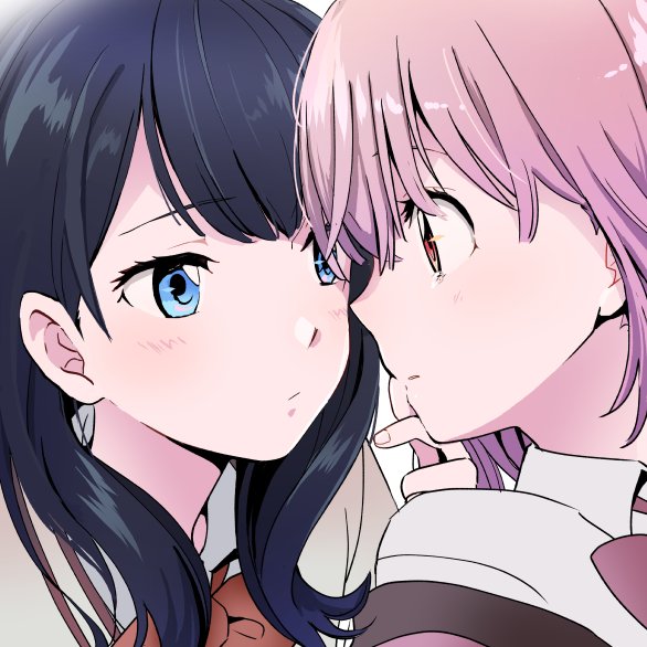 takarada rikka and shinjou akane (gridman universe and 1 more) drawn by niina_ryou