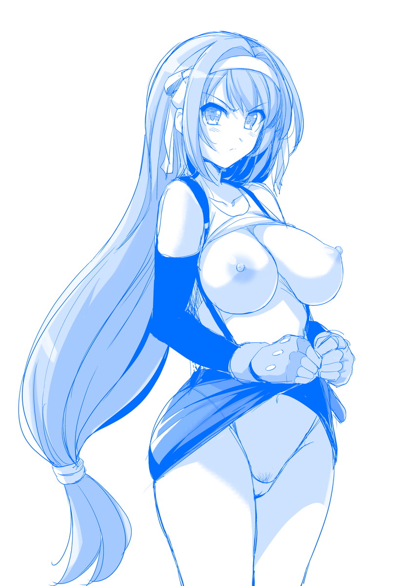 tifa lockhart and suzumiya haruhi (final fantasy and 2 more) drawn by haruhisky