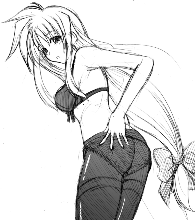 fate testarossa (lyrical nanoha and 1 more) drawn by hagane_soushi