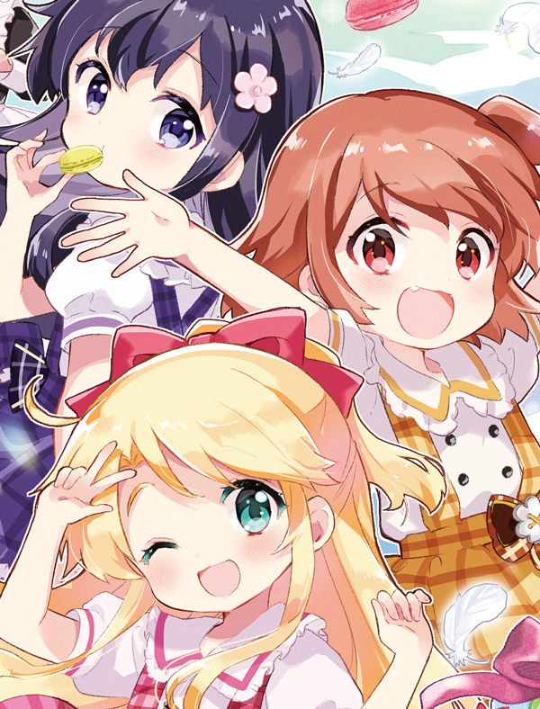 himesaka noa, shirosaki hana, and hoshino hinata (watashi ni tenshi ga maiorita!) drawn by hara_yui