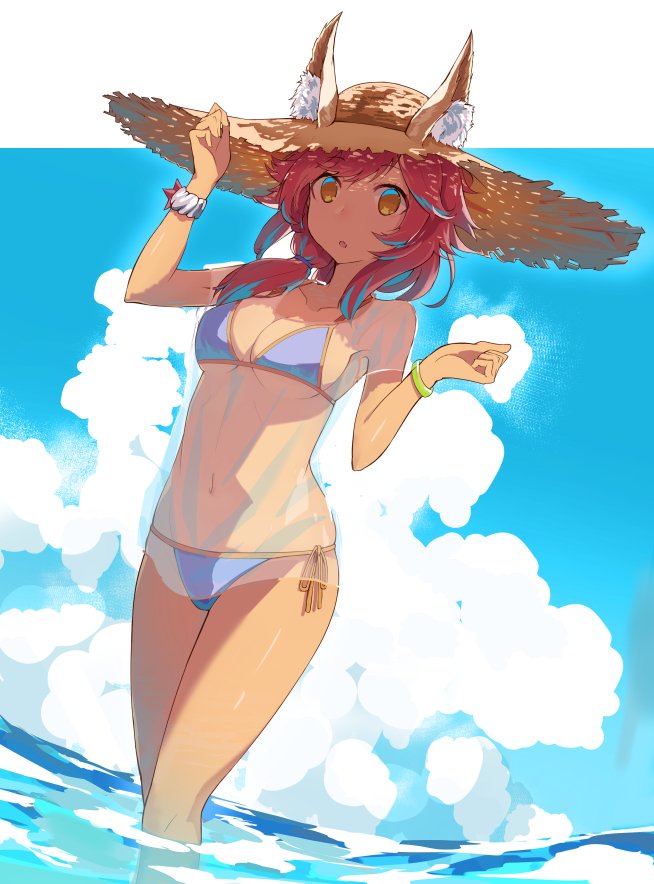 tamamo and tamamo no mae (fate and 1 more) drawn by oweee