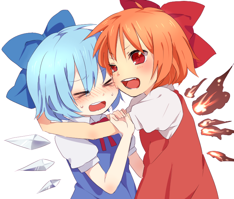 cirno and achi cirno (touhou) drawn by kurasaki_moroko