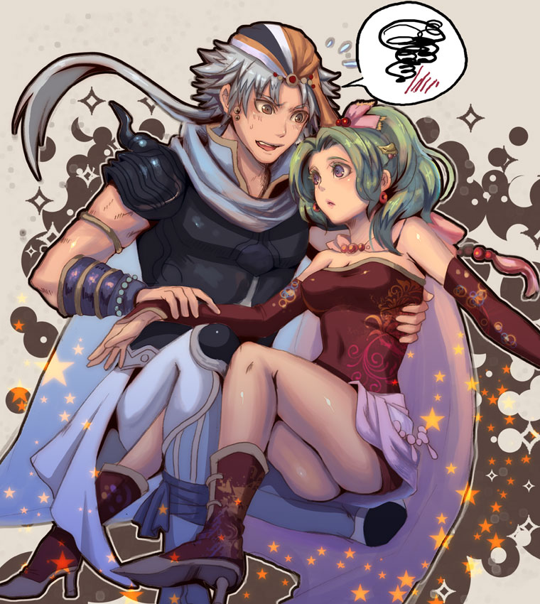 terra branford and firion (final fantasy and 3 more) drawn by fujimaru_(green_sparrow)