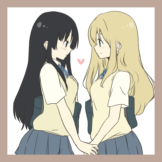 akiyama mio and kotobuki tsumugi (k-on!) drawn by kakari_(peehs)