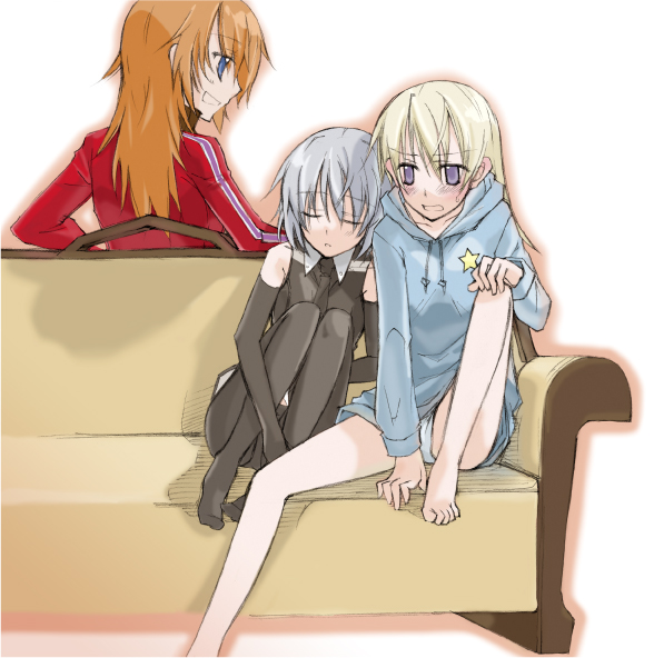 sanya v. litvyak, eila ilmatar juutilainen, and charlotte e. yeager (world witches series and 1 more) drawn by muraya_yoshihisa