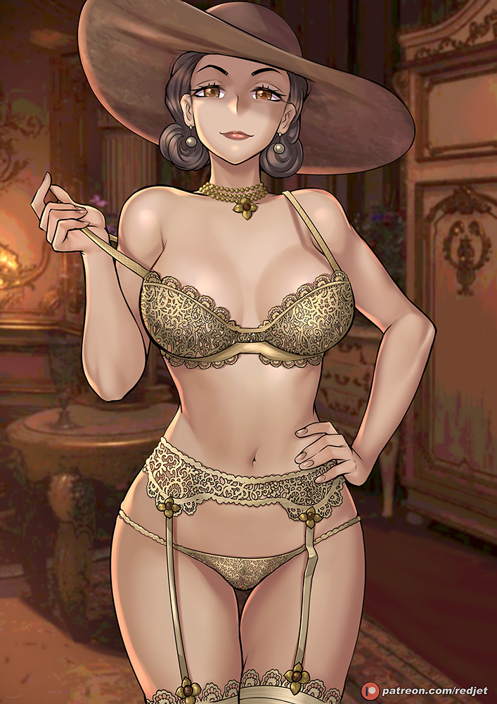 alcina dimitrescu (resident evil and 1 more) drawn by redjet