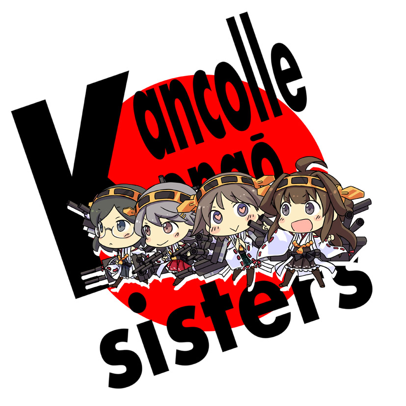 kongou, haruna, hiei, and kirishima (kantai collection) drawn by hinata_yuu
