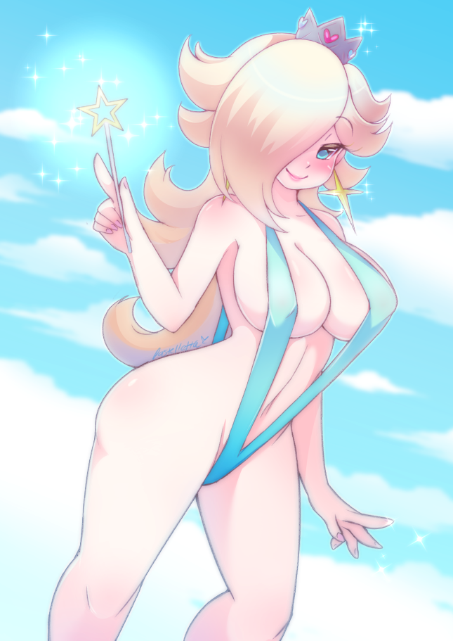 rosalina (mario and 1 more) drawn by meltyvixen