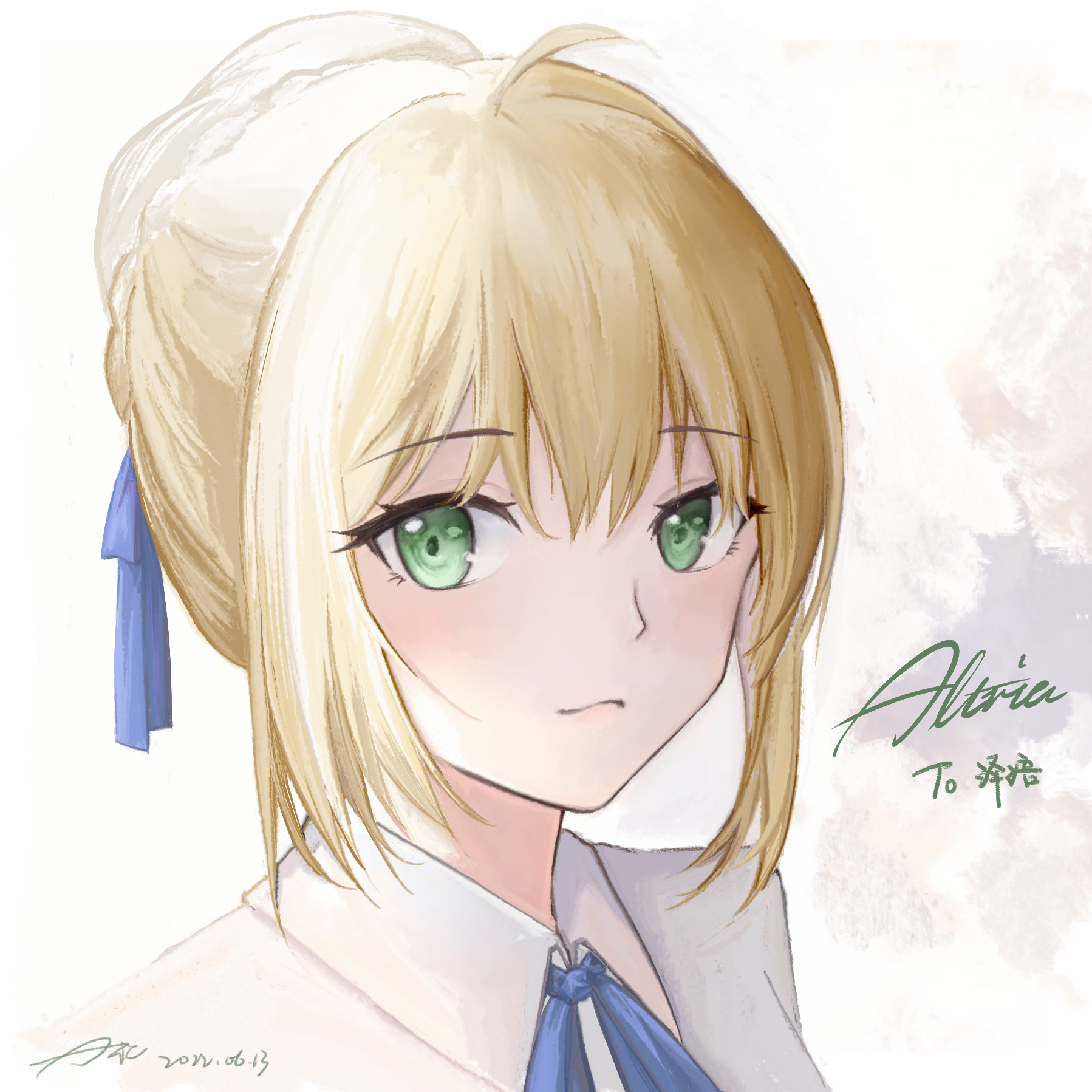 artoria pendragon and saber (fate and 1 more) drawn by asic_(2595268715 ...