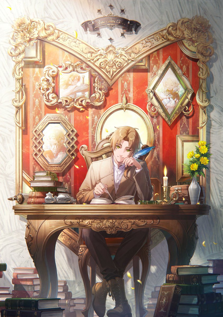 roxy migurdia, eris greyrat, sylphiette, and rudeus greyrat (mushoku tensei) drawn by shirotaka_(5choume)