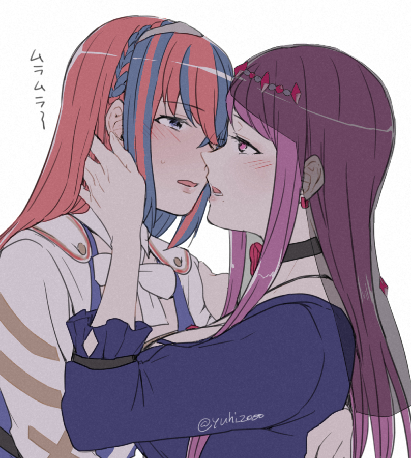ivy and female alear (fire emblem and 1 more) drawn by yuuhi_(arcadia)