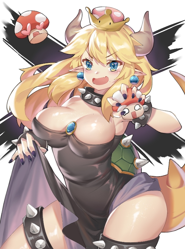 bowsette (mario and 1 more) drawn by cy_(artist)