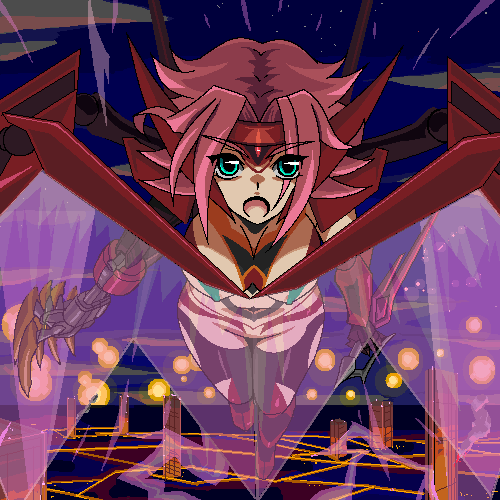 kouzuki kallen, guren, guren mk-ii, and guren s.e.i.t.e.n. eight elements (code geass) drawn by eenen