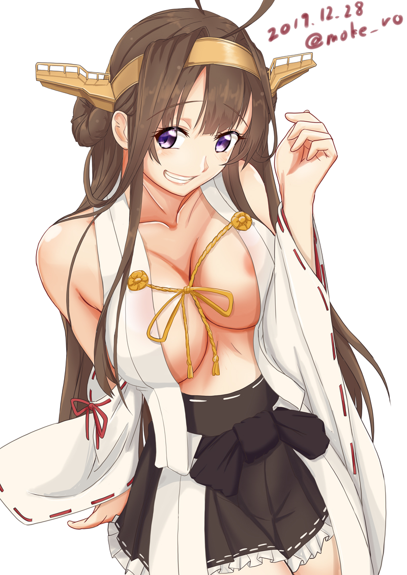 kongou and kongou kai ni (kantai collection) drawn by moke_ro
