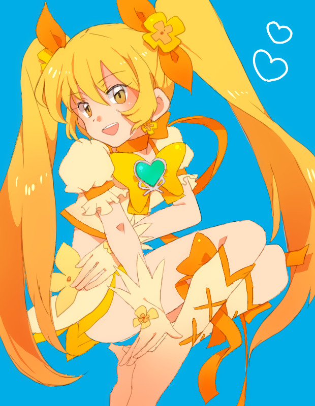 myoudouin itsuki and cure sunshine (precure and 1 more) drawn by sooya