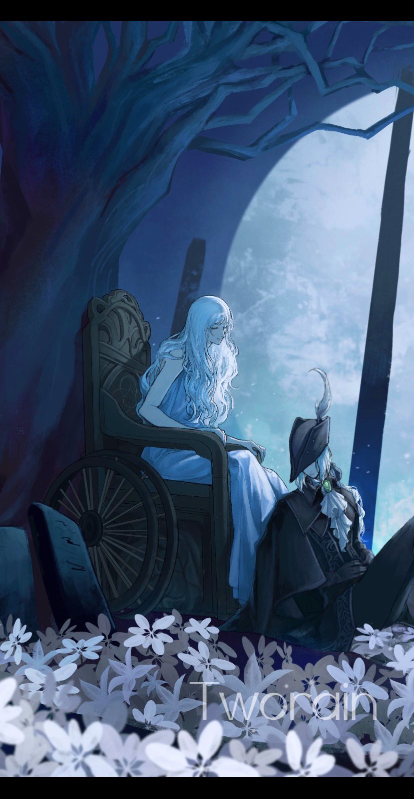 lady maria of the astral clocktower (bloodborne) drawn by tworain_w
