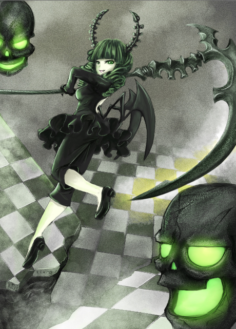 dead master (black rock shooter) drawn by pigeon-capsule