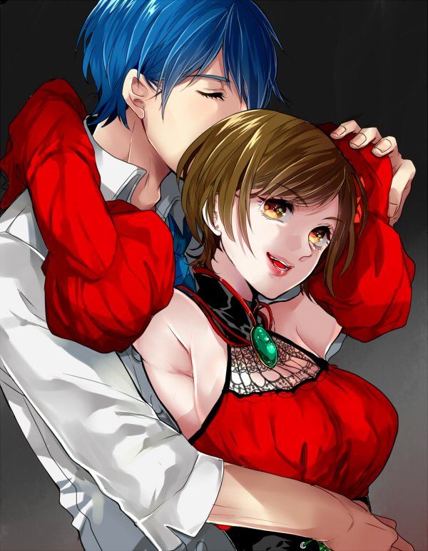 kaito, meiko, banica conchita, and carlos marlon (vocaloid and 3 more) drawn by itoko_(ldoll_itk)