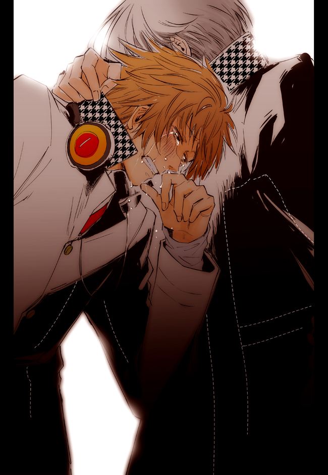 narukami yu and hanamura yousuke (persona and 1 more) drawn by tak_(karasuki)