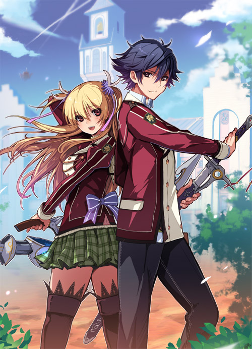 rean schwarzer and alisa reinford (eiyuu densetsu and 2 more) drawn by sagara_riri