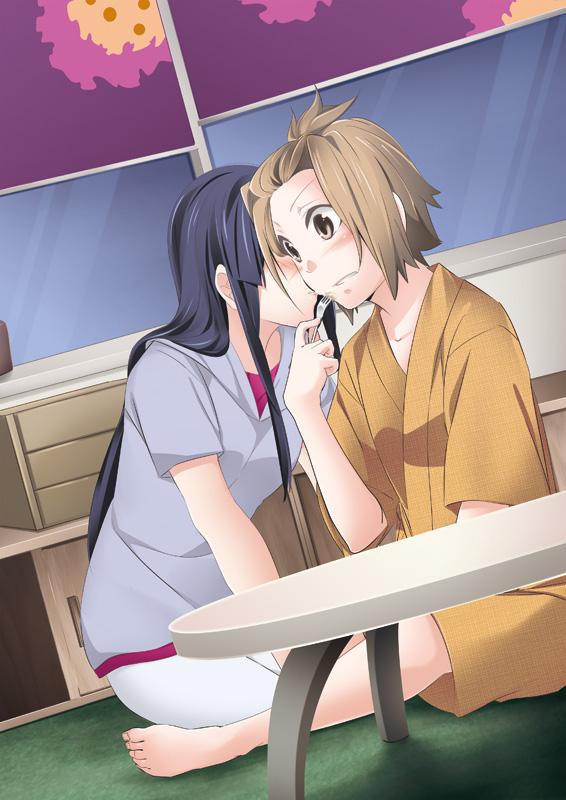 akiyama mio and tainaka ritsu (k-on!) drawn by sora_(sky_s04)