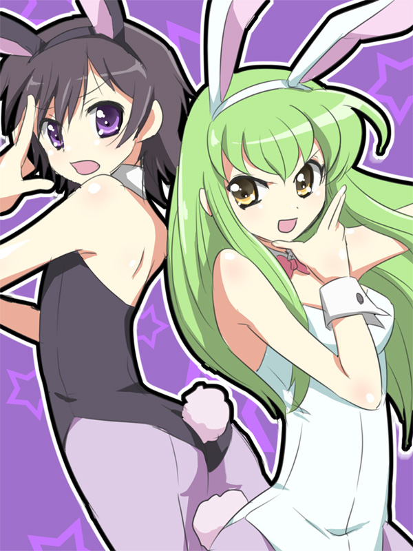 c.c. and luluko (code geass) drawn by maruki_(punchiki)