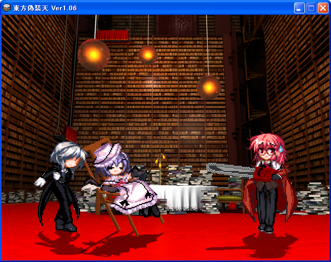 remilia scarlet, izayoi sakuya, koakuma, ciel phantomhive, sebastian michaelis, and 1 more (touhou and 2 more) drawn by yamasuzu