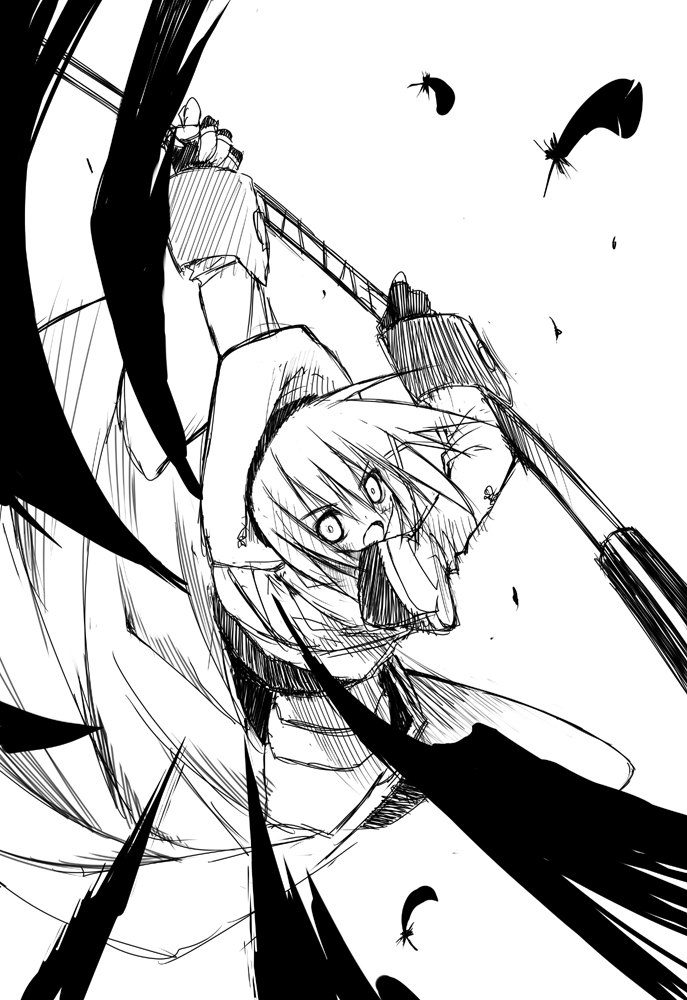 yagami hayate and schwertkreuz (lyrical nanoha and 2 more) drawn by tsurusaki_takahiro