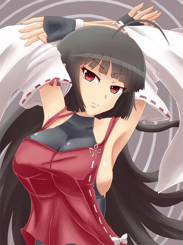 sendai hakurei no miko (original and 2 more) drawn by feita_(counterfeit)