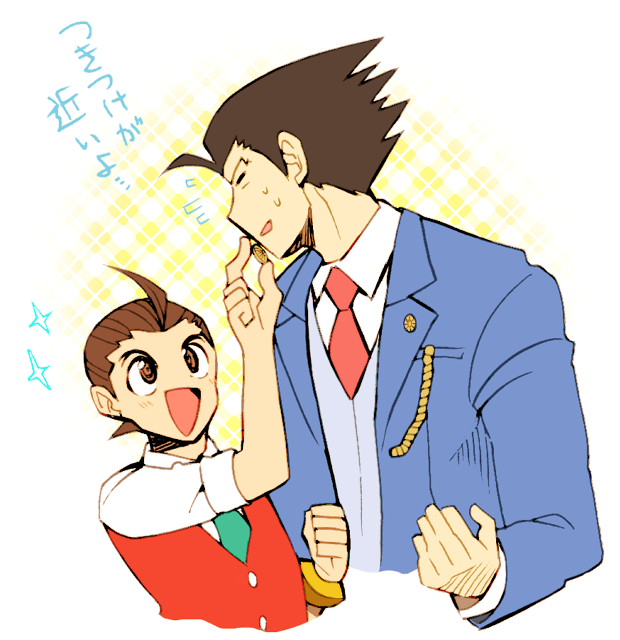 phoenix wright and apollo justice (ace attorney) drawn by minashirazu