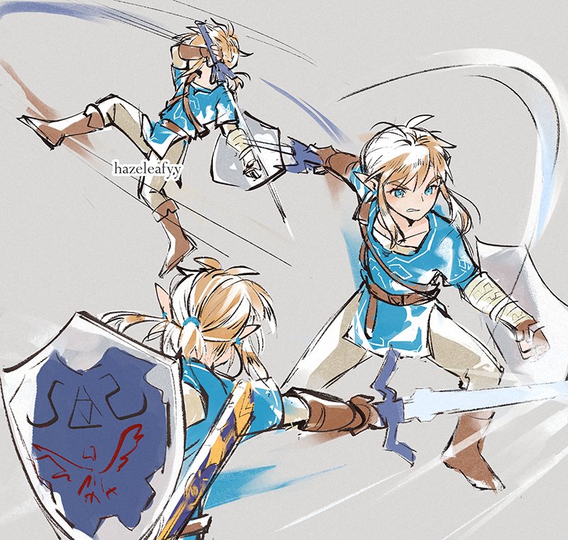 link (the legend of zelda and 1 more) drawn by hazeleafyy