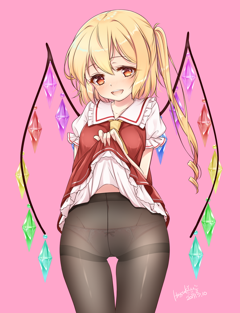 flandre scarlet (touhou) drawn by haruki_(colorful_macaron)