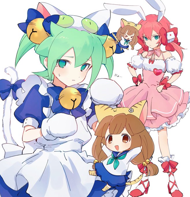 kirino ranmaru, usada hikaru, dejiko, puchiko, fei rune, and 1 more (inazuma eleven and 3 more) drawn by evanvanvavan