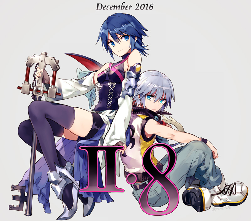 riku and aqua (kingdom hearts and 1 more) drawn by ninomotonino