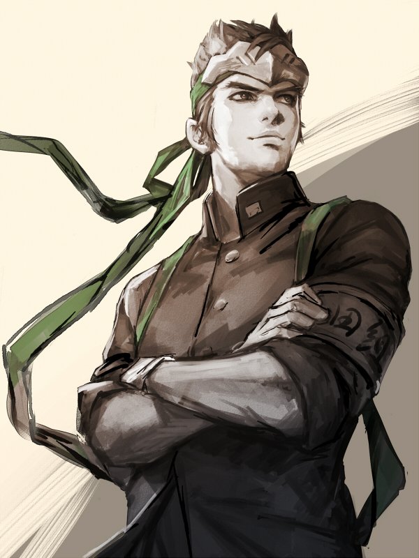 genji (overwatch and 1 more) drawn by hage2013