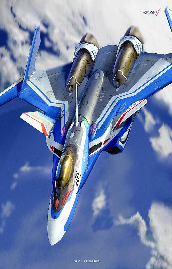 vf-31 and vf-31j (macross and 1 more) drawn by asterozoa