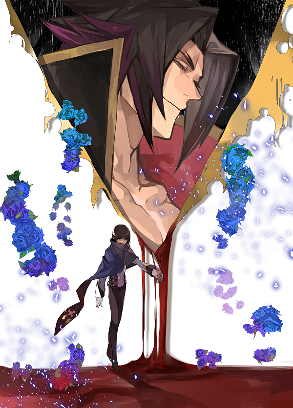 kagura mutsuki and hibiki kohaku (blazblue and 1 more) drawn by hyakuhachi_(over3)
