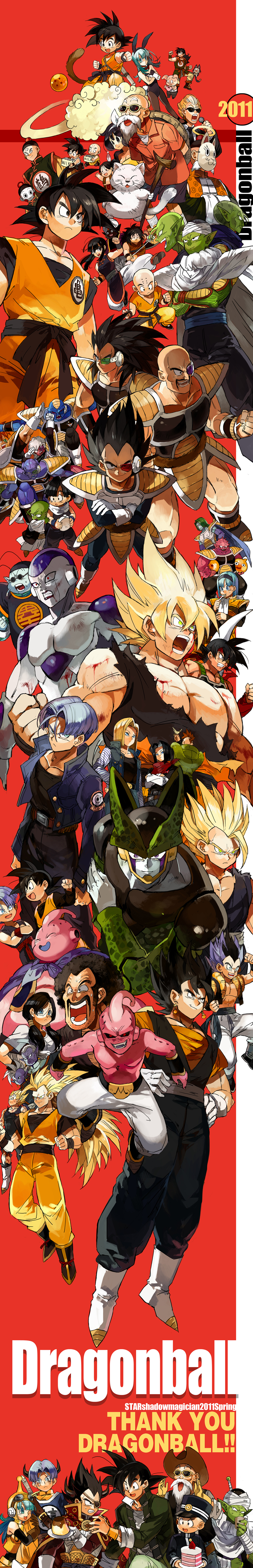 son goku, vegeta, android 18, bulma, son gohan, and 48 more (dragon ball and 3 more) drawn by starshadowmagician
