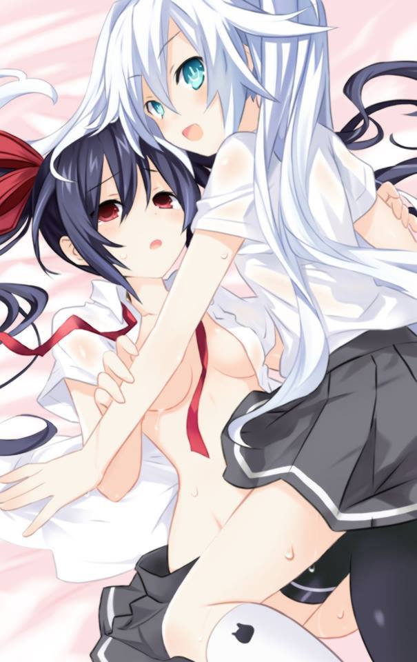 noire and black heart (neptune and 1 more) drawn by flankoi_(jiqingjie2008)