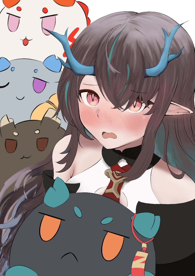 dusk, nian, ling, and chongyue (arknights) drawn by yasuhiro_miyuu