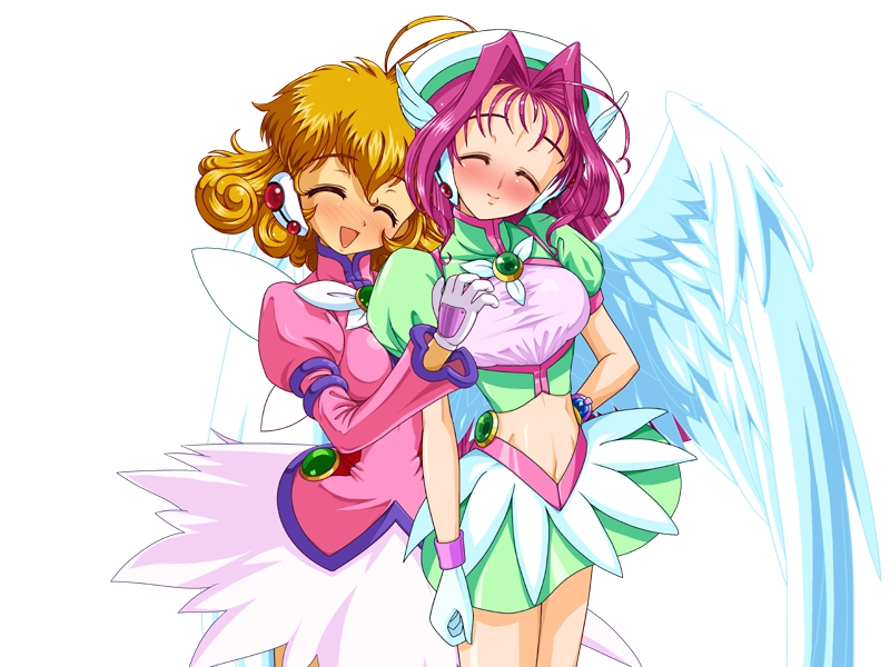 kasuga yui and kisaragi haruna (corrector yui) drawn by obara_gaun