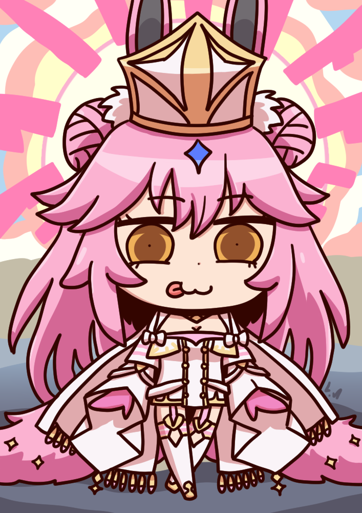 tamamo and koyanskaya (fate and 1 more) drawn by l.n