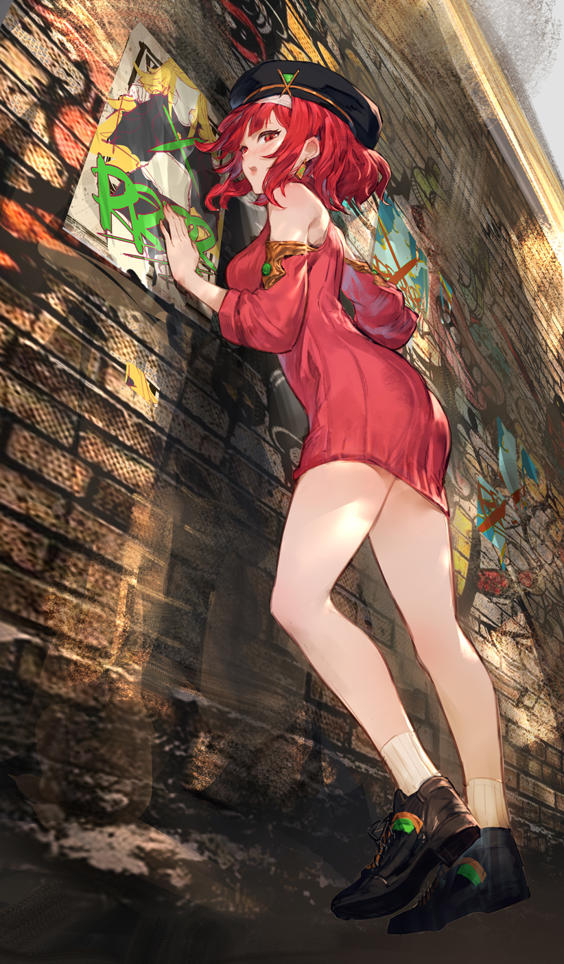 pyra (xenoblade chronicles and 1 more) drawn by daible
