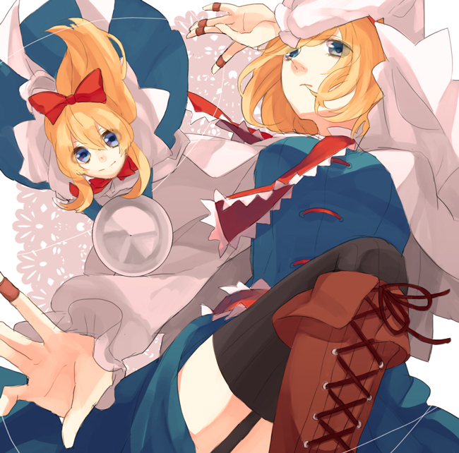 alice margatroid and shanghai doll (touhou) drawn by chiri_(ch!)